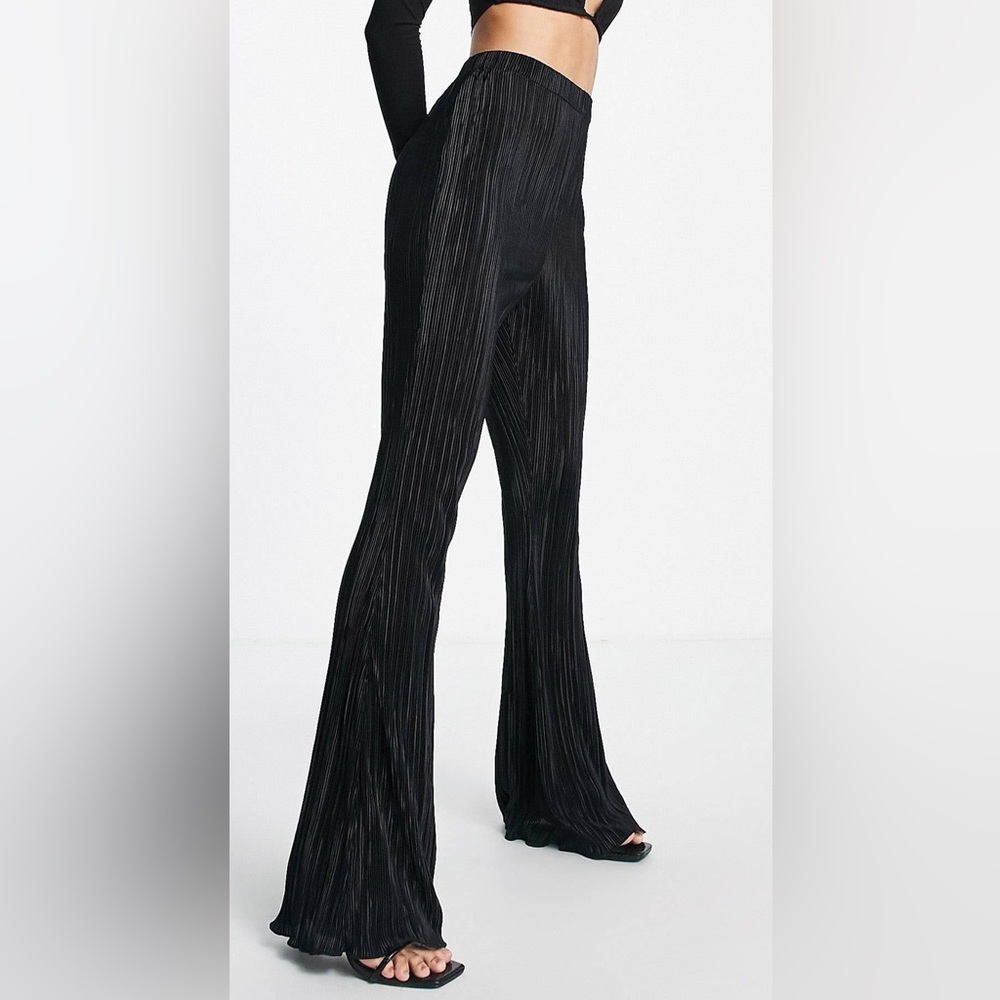 ASOS DESIGN Tall Plisse Flare Pants